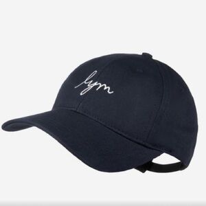 LYM Love Your Melon Black & White cursive lettering baseball hat unisex